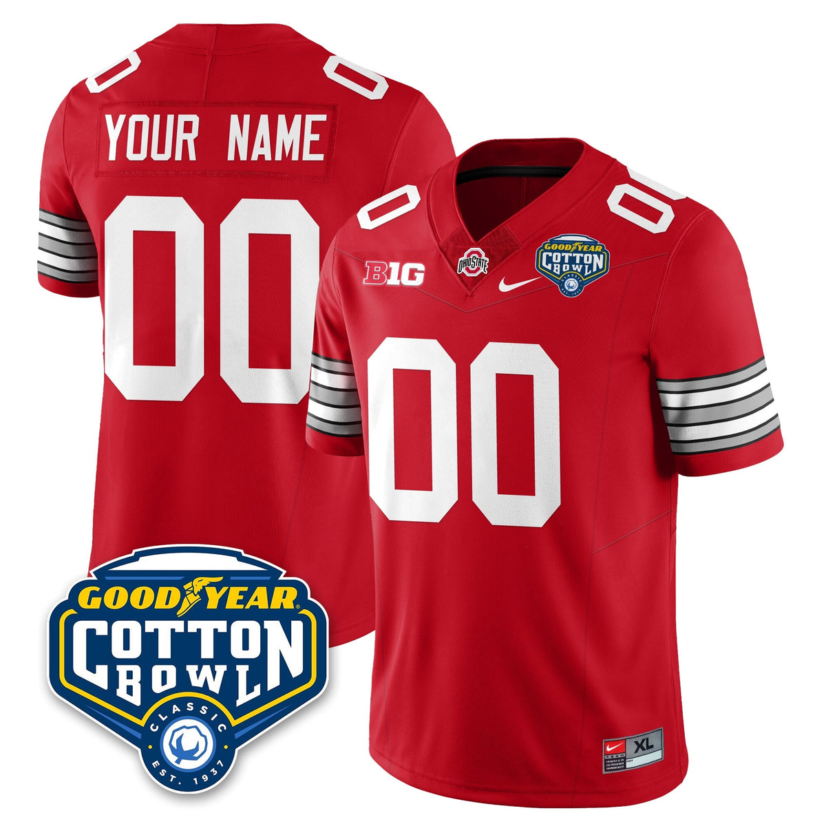 OSU Football Vapor Limited Jersey - Cotton Bowl