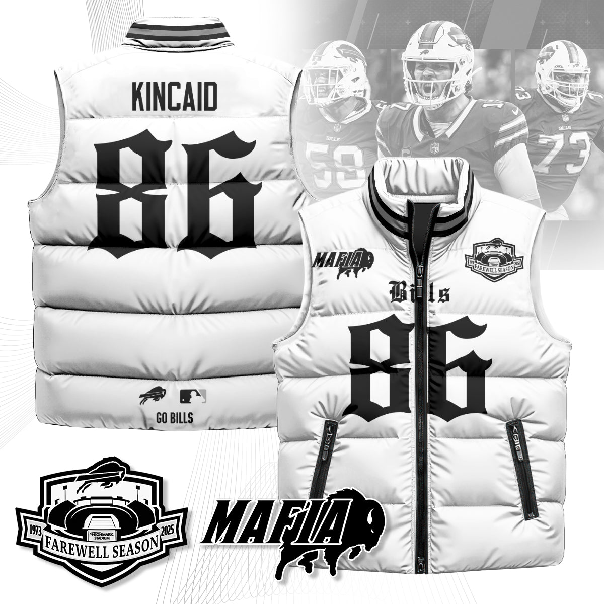 BUF Gothic Farewell Highmark Unisex Puffer Vest