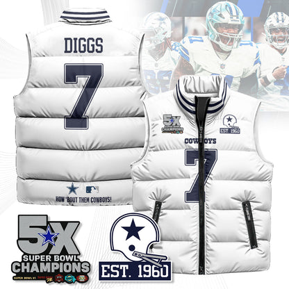 DAL 5-Time Champions Unisex Puffer Vest
