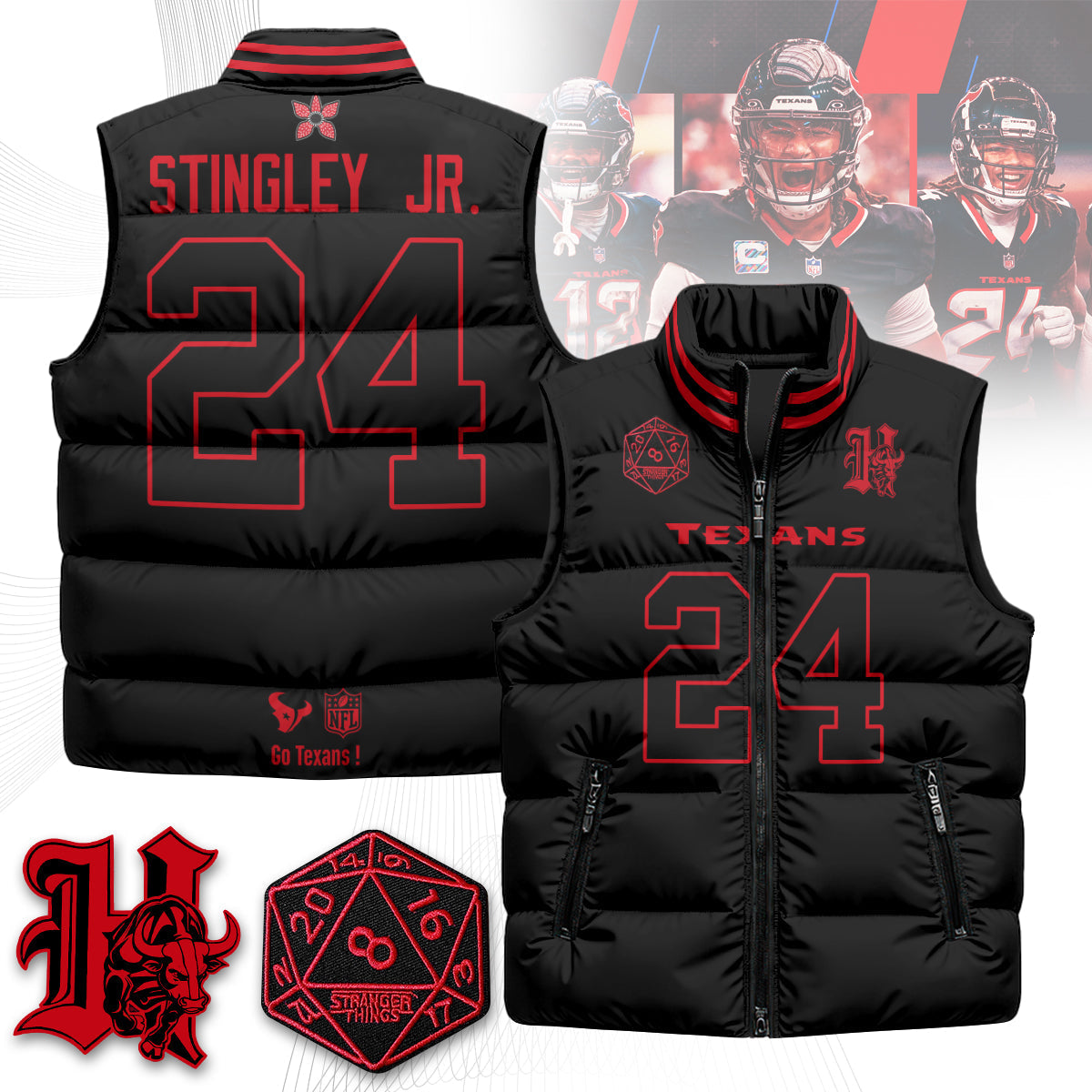 HOU 'Stranger Things Edition' Unisex Puffer Vest
