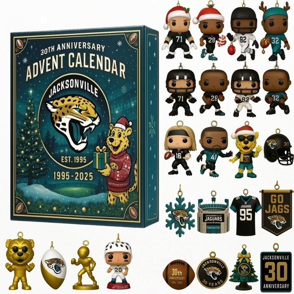 Jacksonville Jaguars 30th Anniversary 2025 Advent Calendar