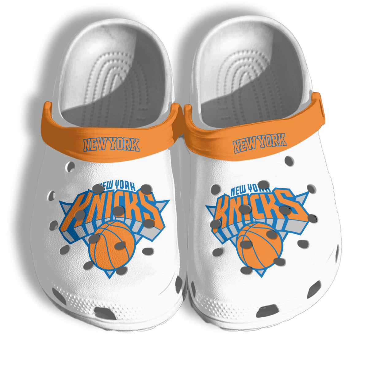 NYK 2026 Basketball  Finals Clogs White - Charms Gift Set