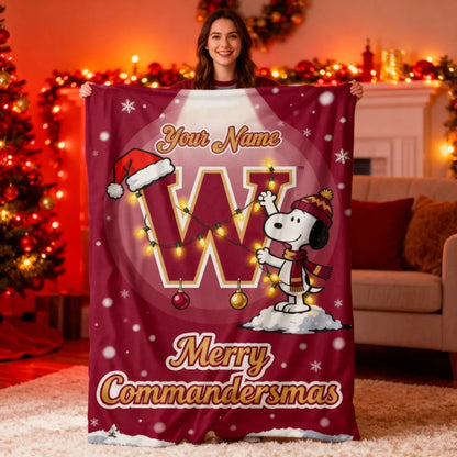 WAS x SNP | Premium Christmas Fleece Blanket & Throw Pillow