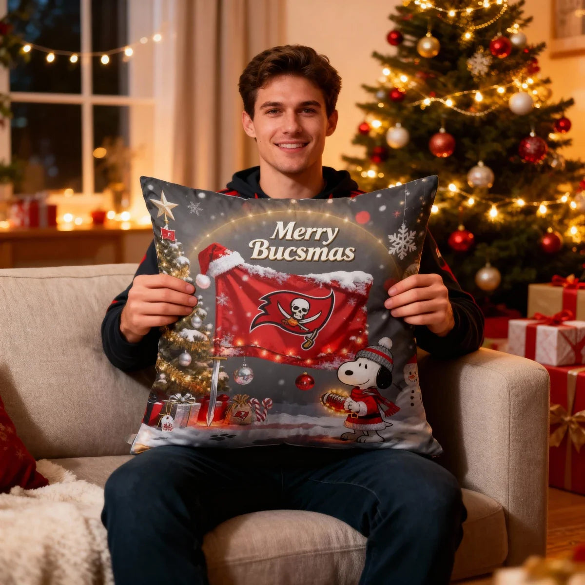 TB x SNP | Premium Christmas Fleece Blanket & Throw Pillow