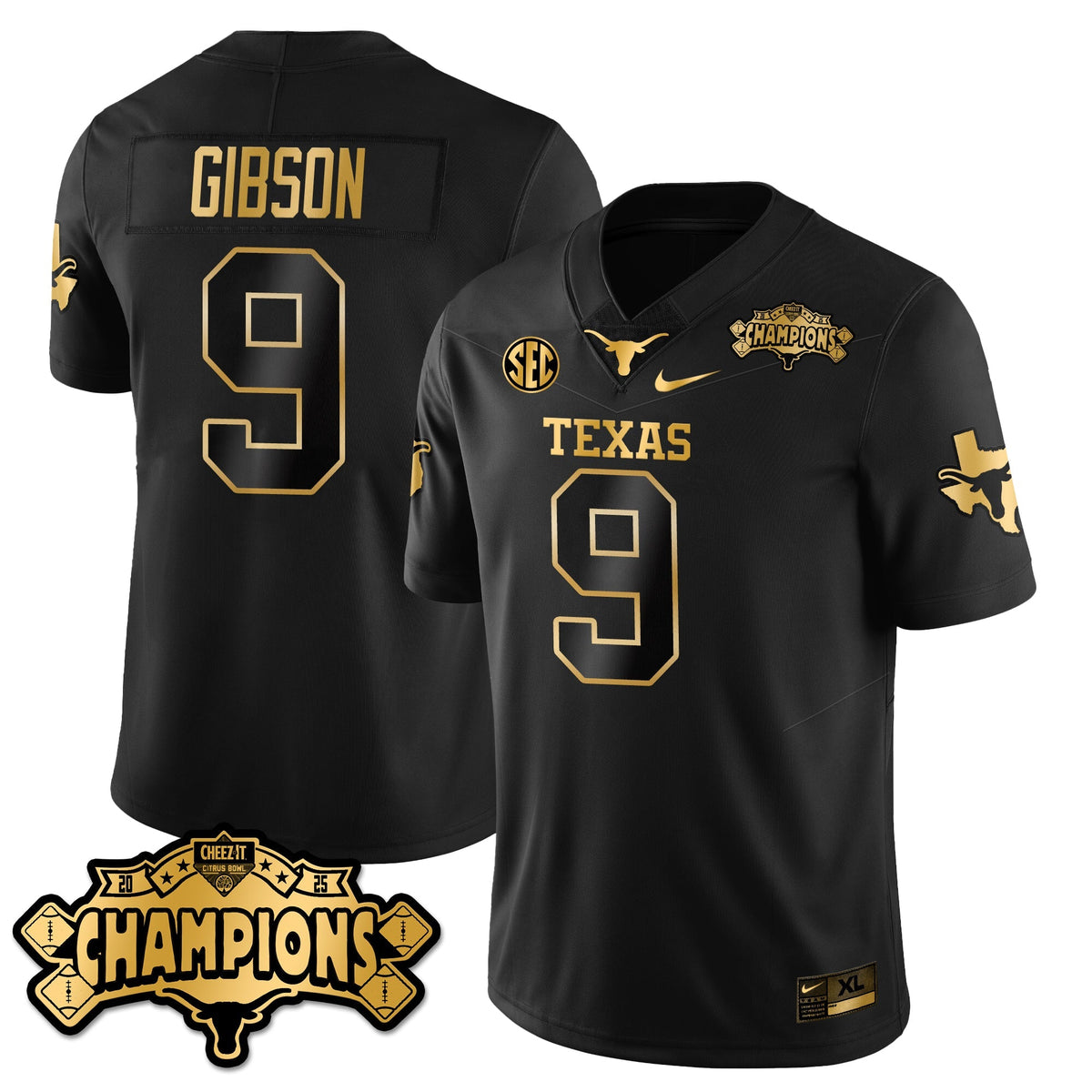 TEX Football Vapor Limited Gold Jersey - Citrus Bowl Champions