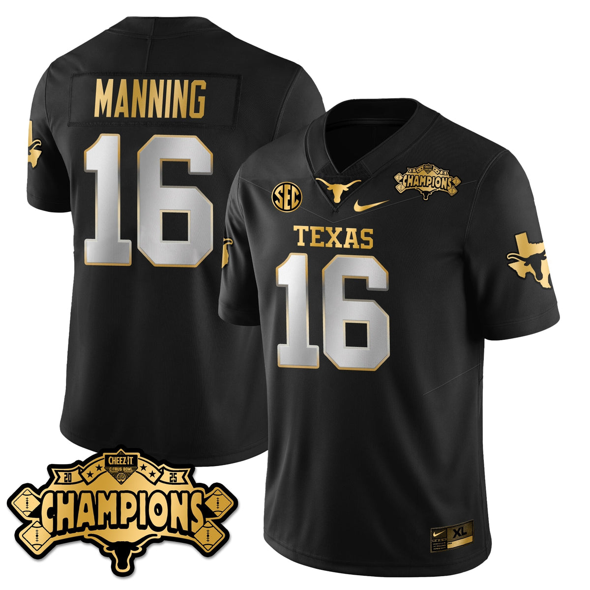 TEX Football Vapor Limited Gold Jersey - Citrus Bowl Champions