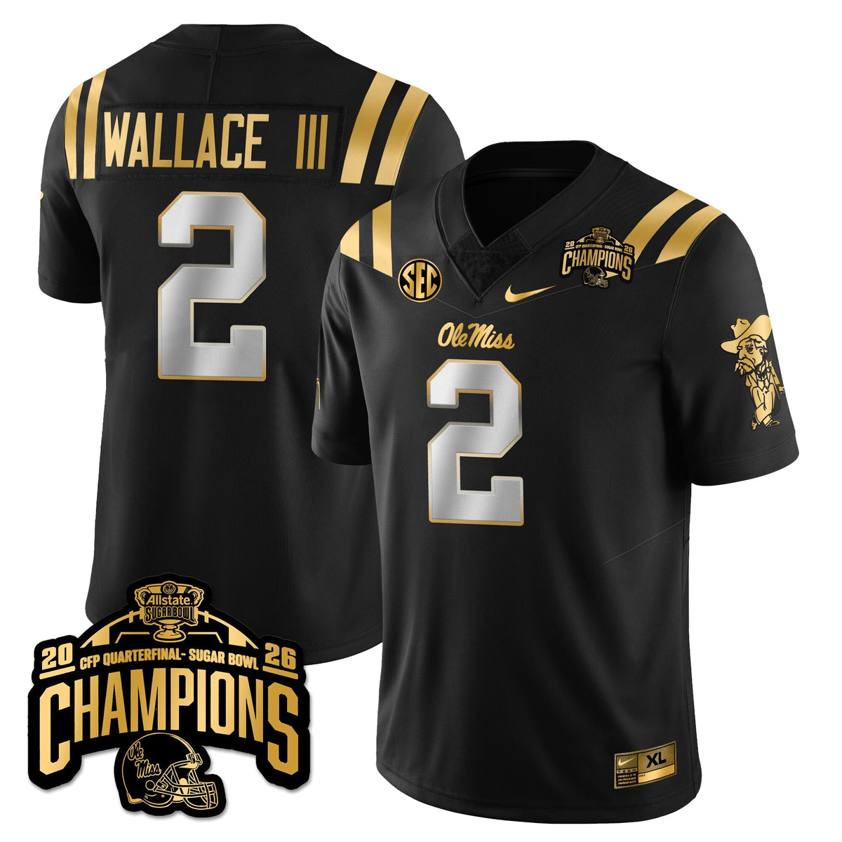 OMB Football Vapor Limited Gold Jersey - Allstate Sugar Bowl Champions