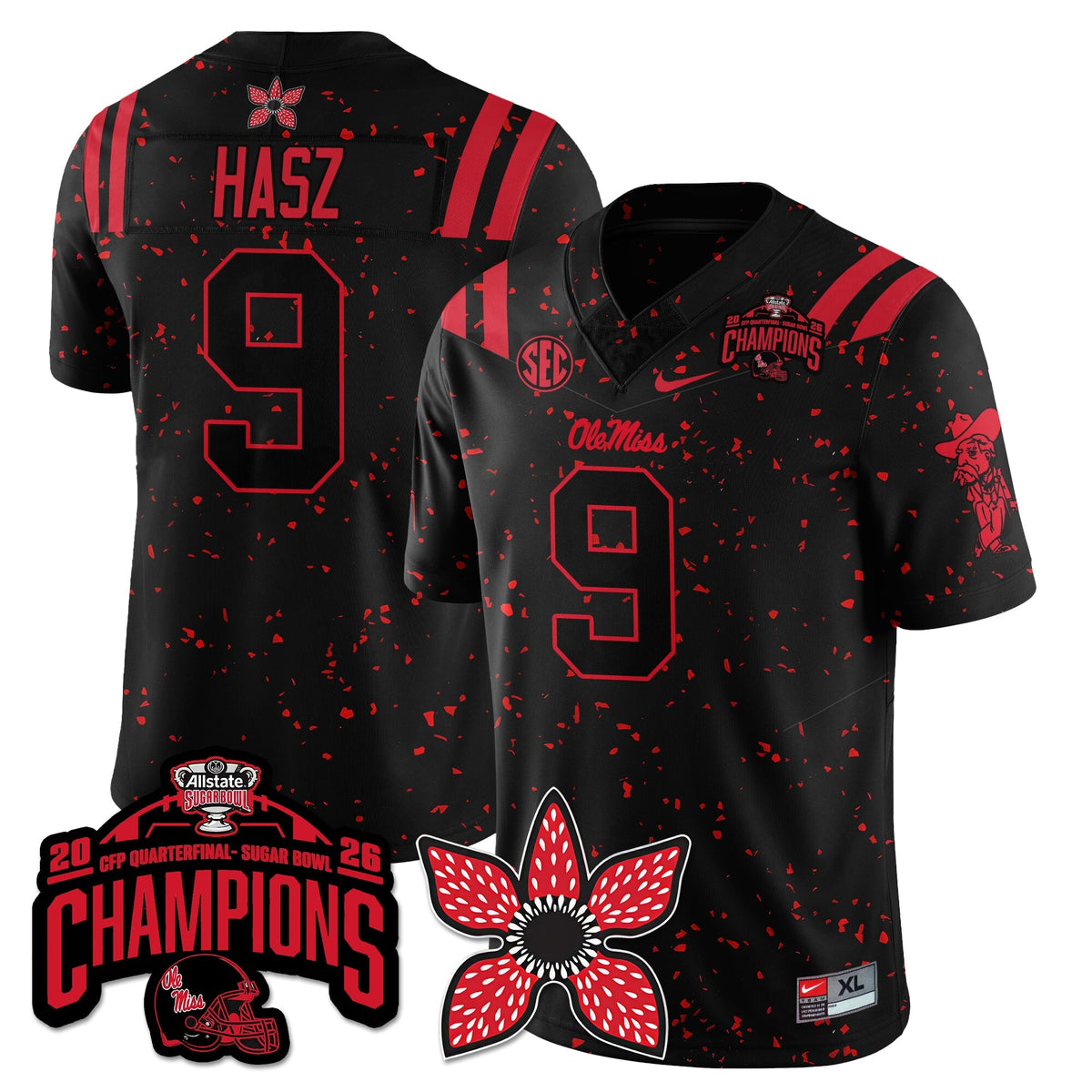 OMB Football Stranger Things Vapor Limited Jersey - Allstate Sugar Bowl Champions
