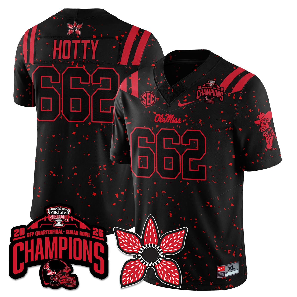 OMB Football Stranger Things Vapor Limited Jersey - Allstate Sugar Bowl Champions
