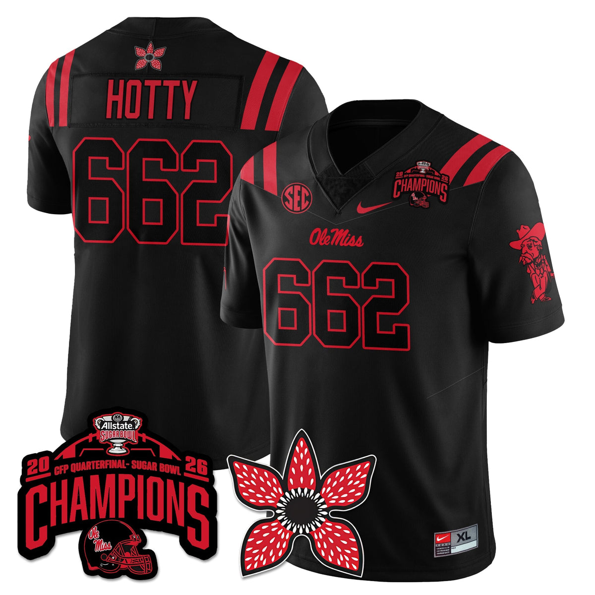 OMB Football Stranger Things Vapor Limited Jersey - Allstate Sugar Bowl Champions