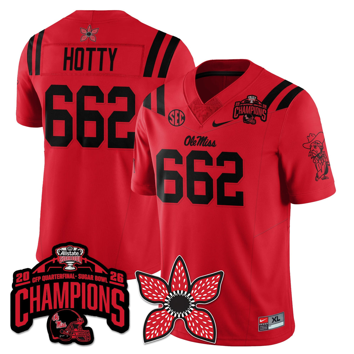 OMB Football Stranger Things Vapor Limited Jersey - Allstate Sugar Bowl Champions