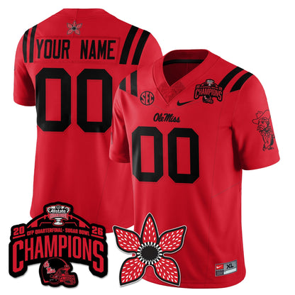 OM Stranger Things Vapor Limited Custom Jersey - Allstate Sugar Bowl Champions