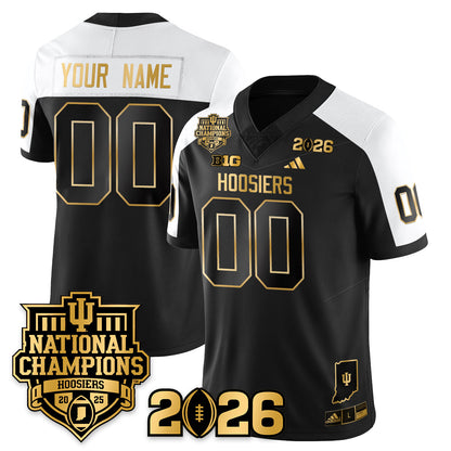 Indiana Hoosiers Vapor Limited Football Gold Custom Jersey - 2025 National Champions