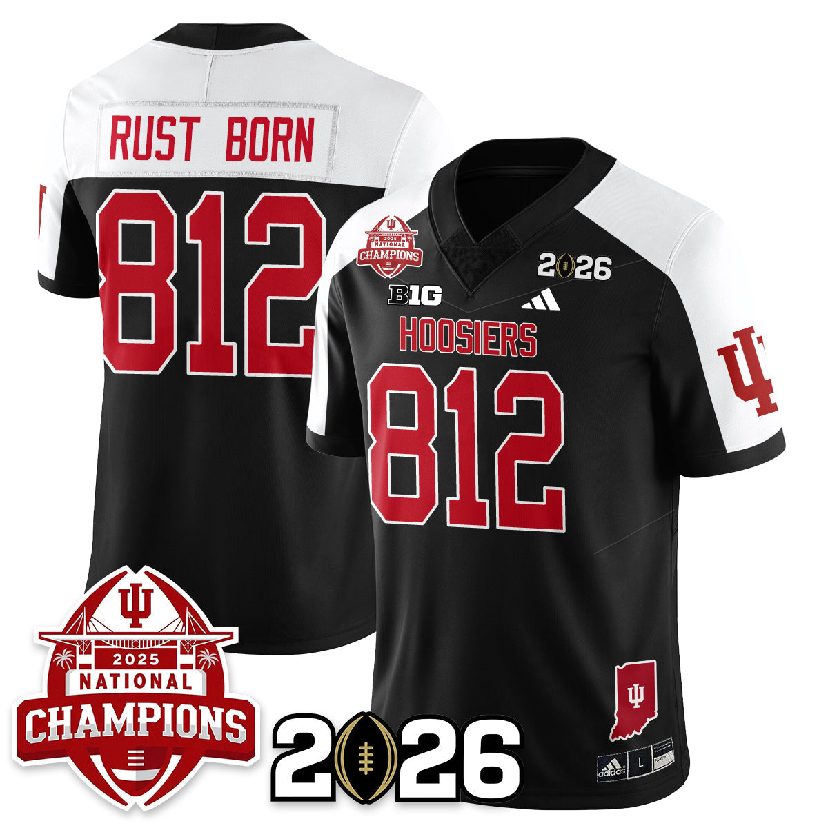 Indiana Hoosiers Vapor Limited Football Jersey V2 - 2025 National Champions