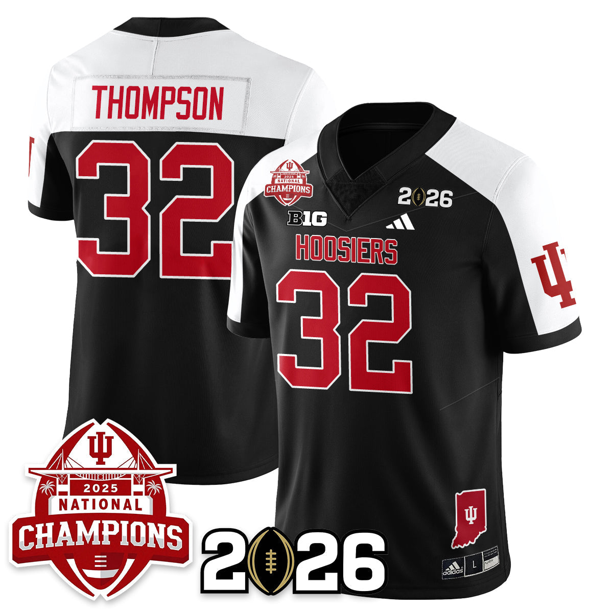 Indiana Hoosiers Vapor Limited Football Jersey V2 - 2025 National Champions