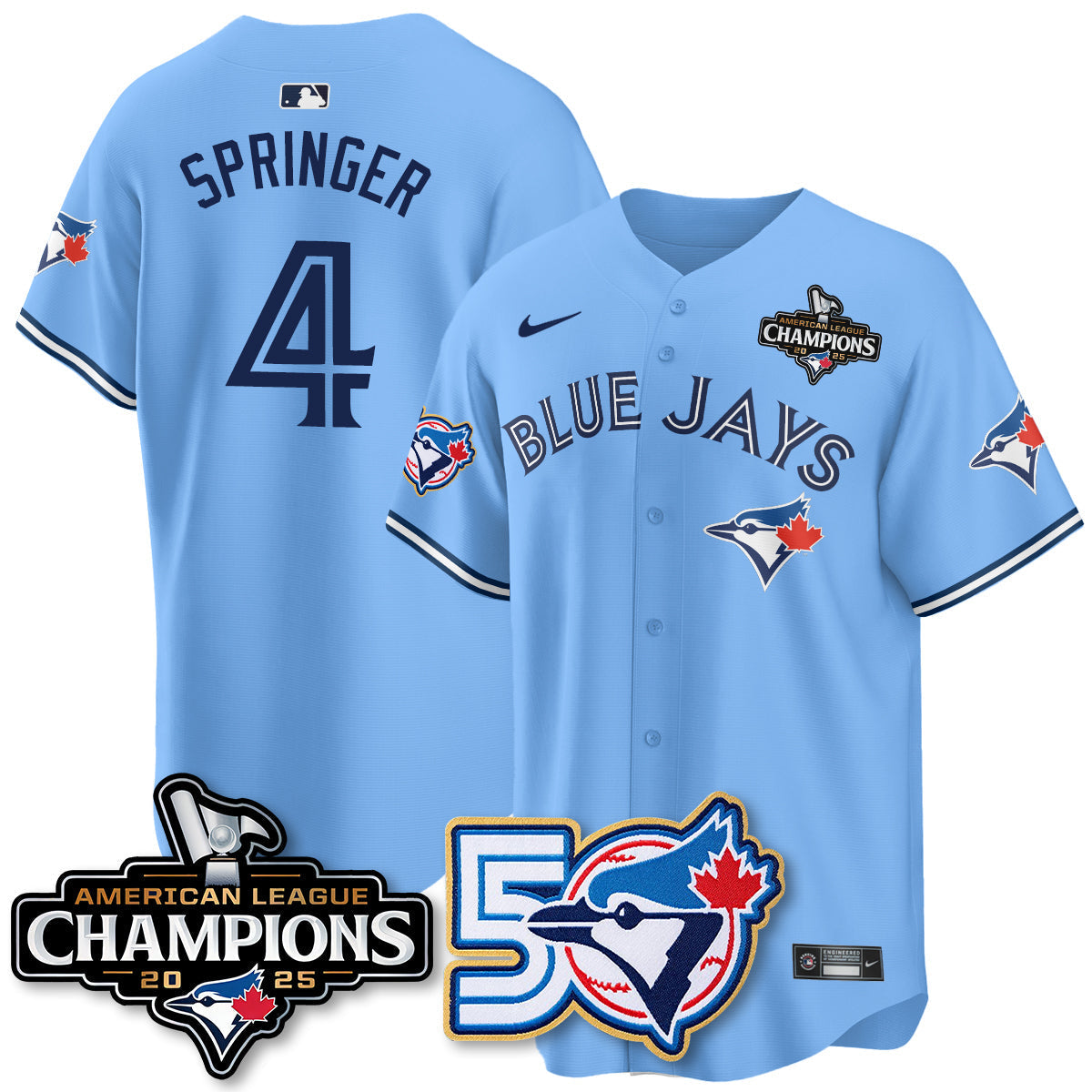 TOR 2025 American League Champions Vapor Limited Jersey - 50th Season - Stitched