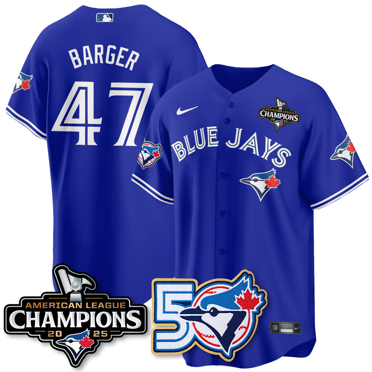 TOR 2025 American League Champions Vapor Limited Jersey - 50th Season - Stitched