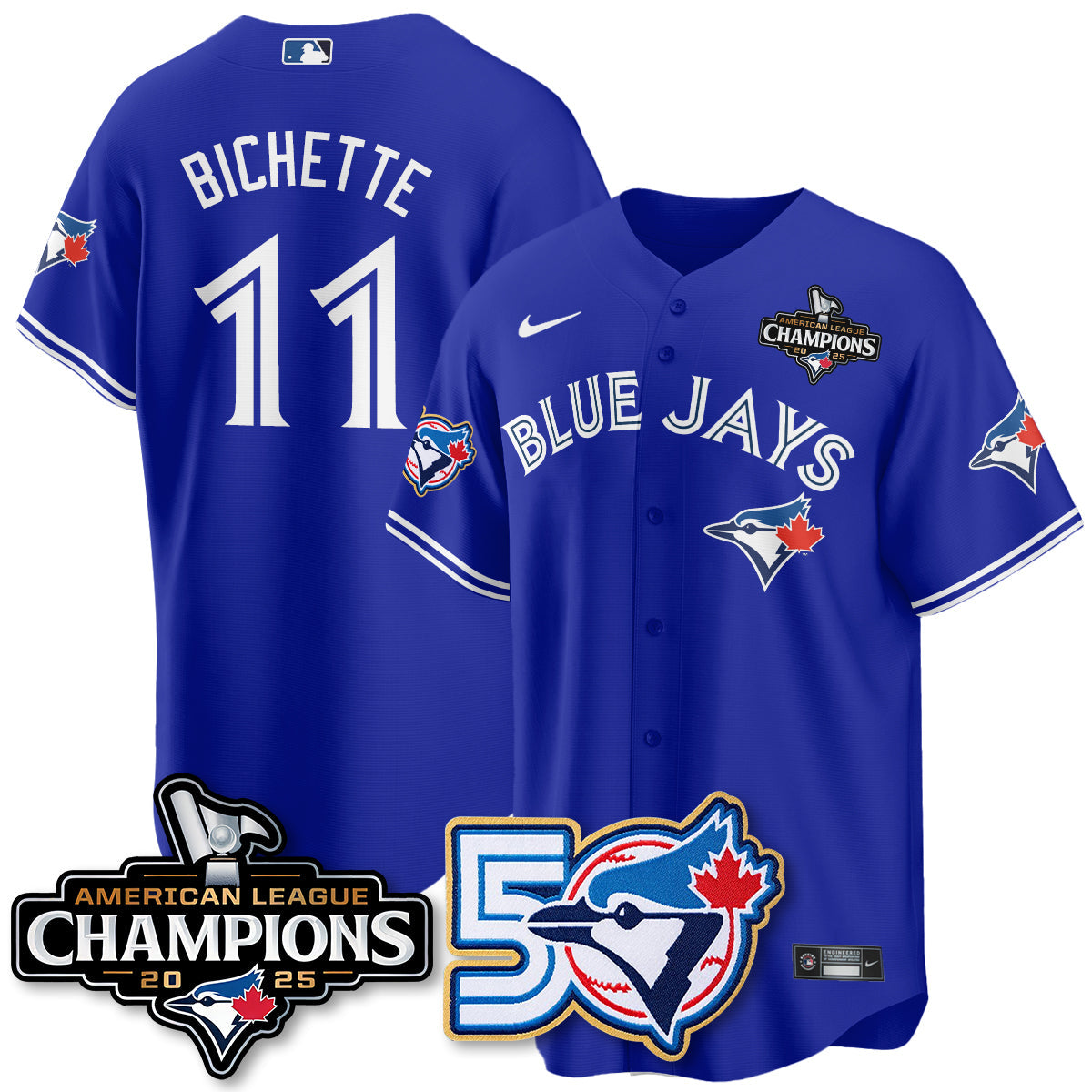 TOR 2025 American League Champions Vapor Limited Jersey - 50th Season - Stitched