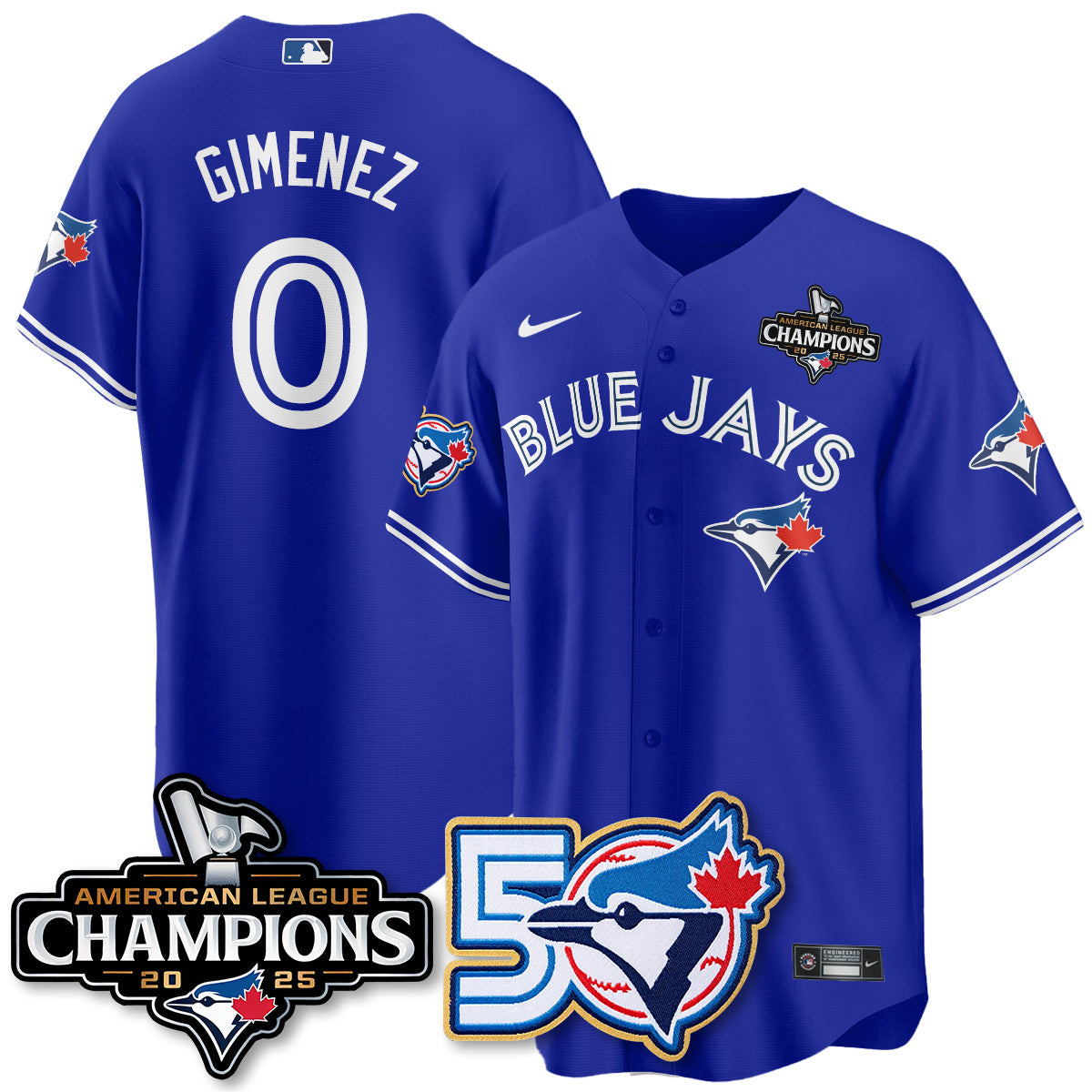 TOR 2025 American League Champions Vapor Limited Jersey - 50th Season - Stitched