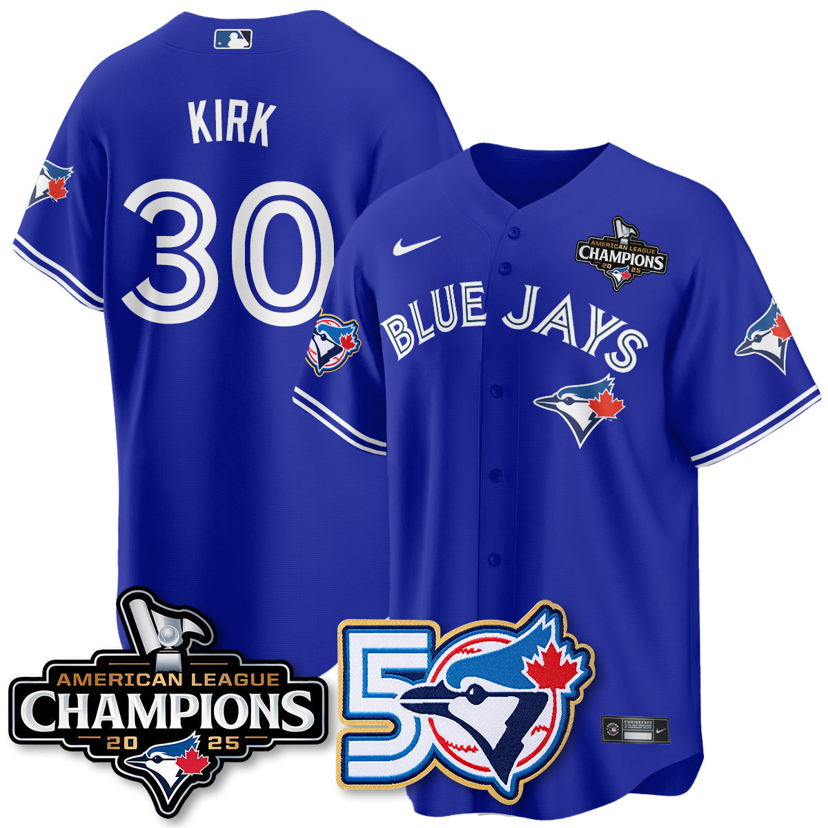 TOR 2025 American League Champions Vapor Limited Jersey - 50th Season - Stitched