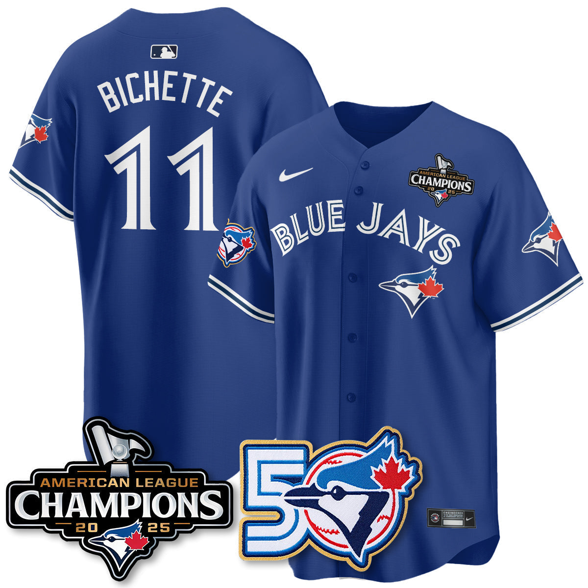 TOR 2025 American League Champions Vapor Limited Jersey - 50th Season - Stitched