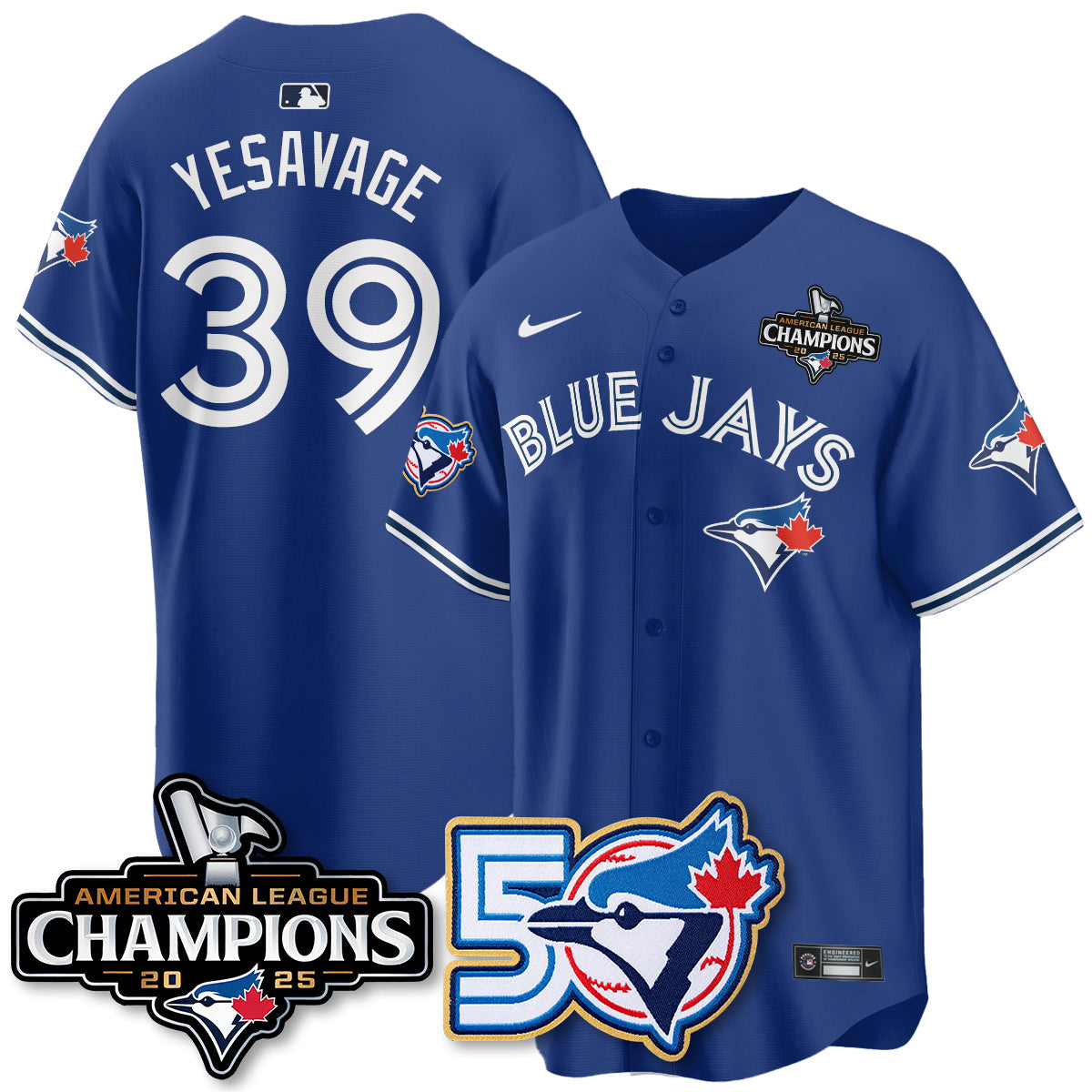 TOR 2025 American League Champions Vapor Limited Jersey - 50th Season - Stitched