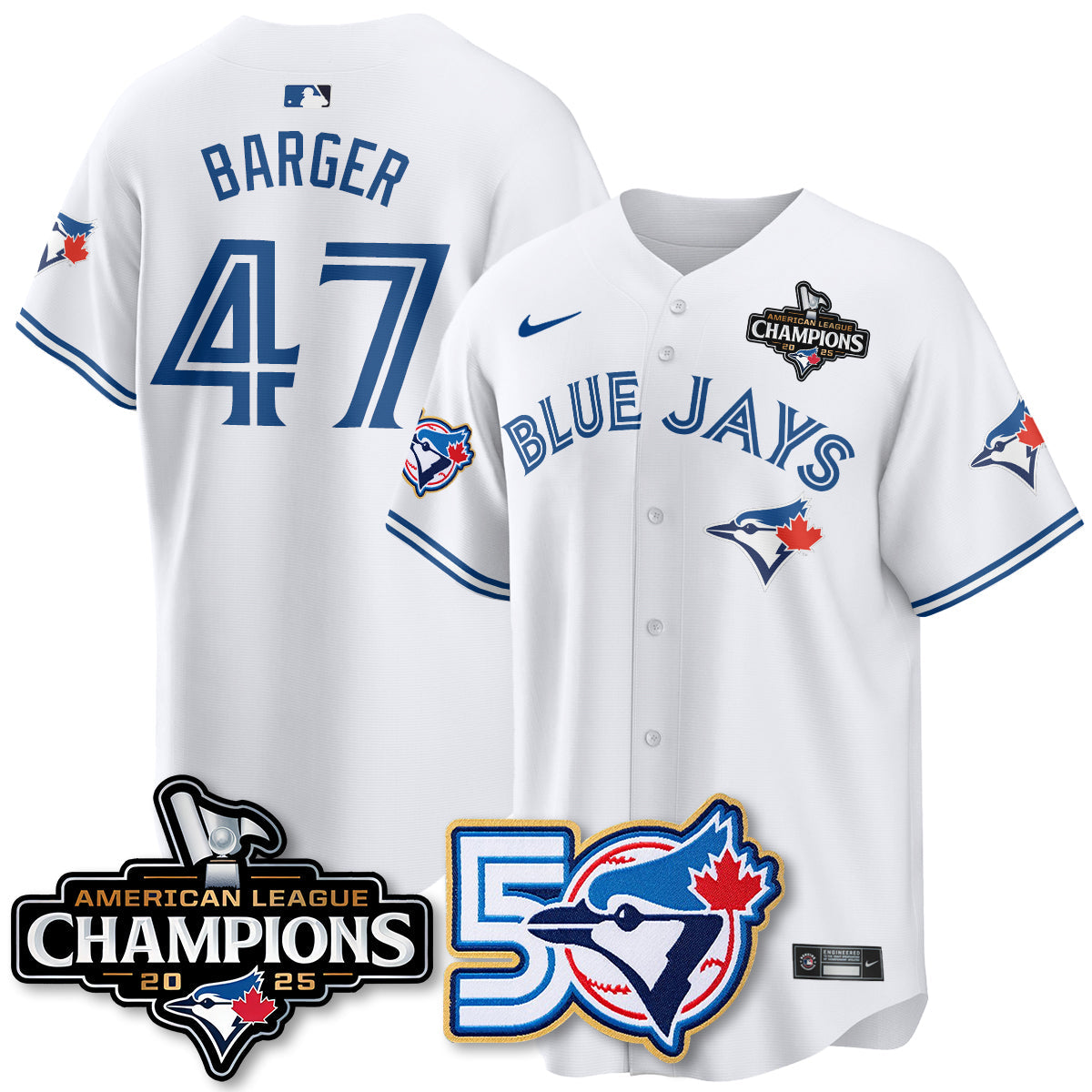 TOR 2025 American League Champions Vapor Limited Jersey - 50th Season - Stitched