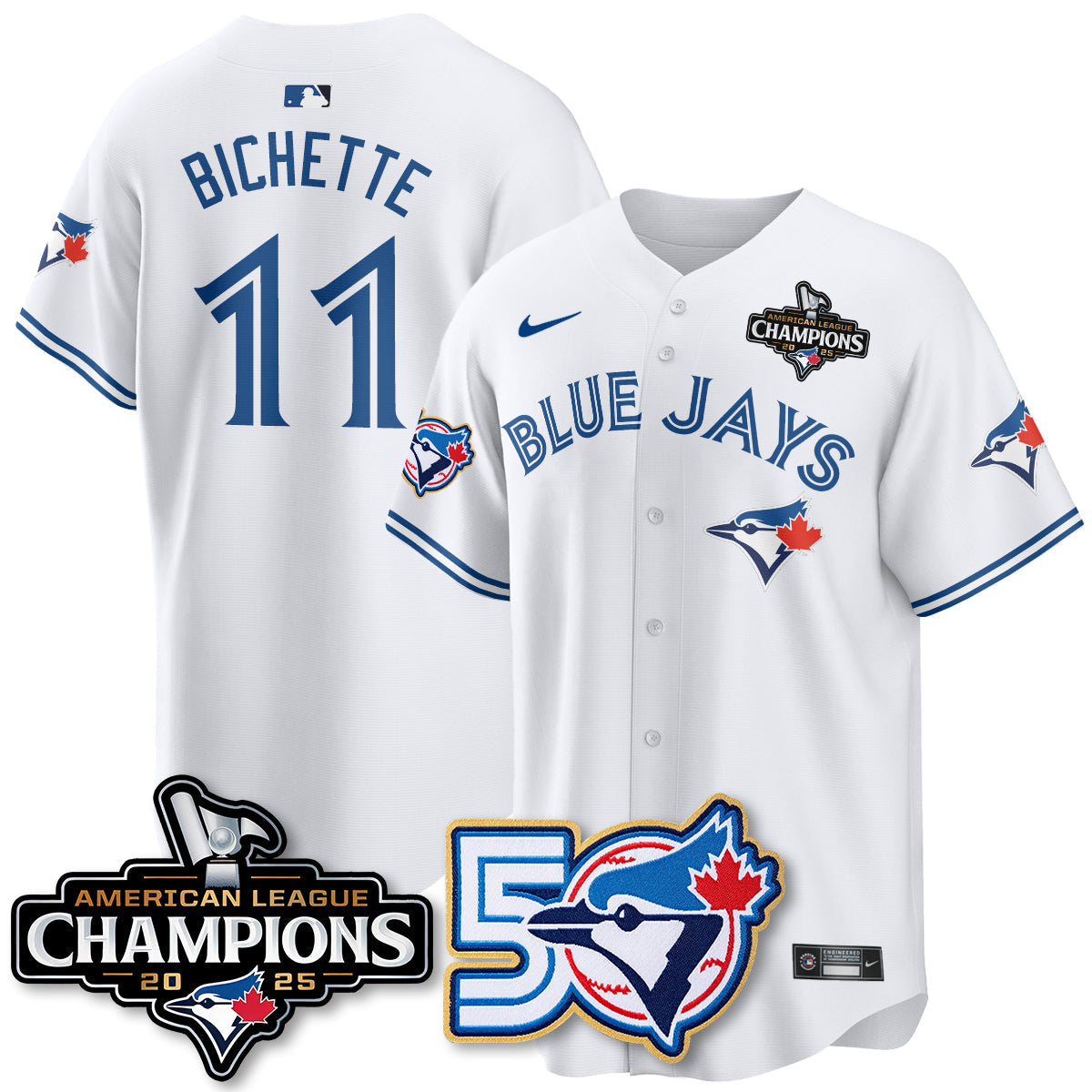 TOR 2025 American League Champions Vapor Limited Jersey - 50th Season - Stitched
