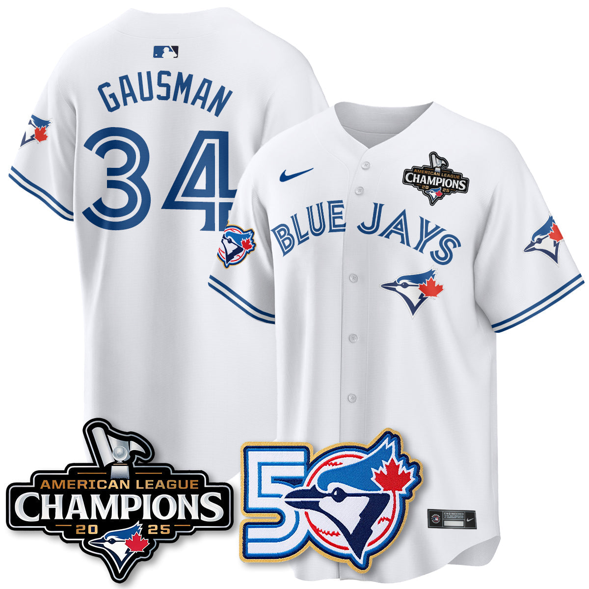 TOR 2025 American League Champions Vapor Limited Jersey - 50th Season - Stitched