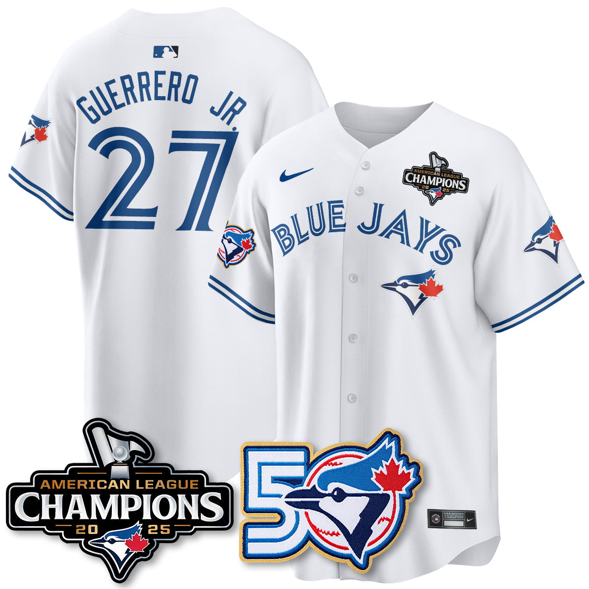 TOR 2025 American League Champions Vapor Limited Jersey - 50th Season - Stitched