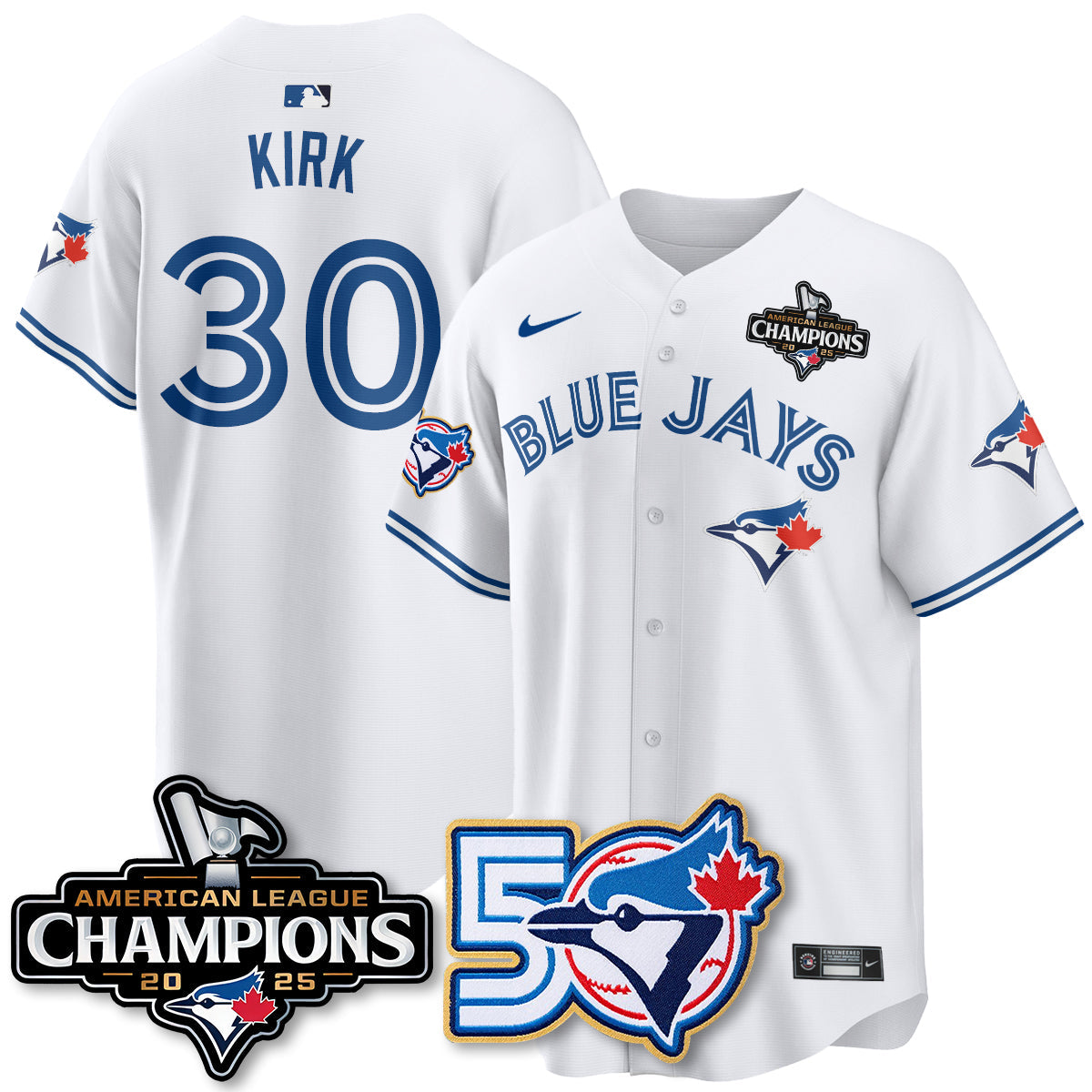 TOR 2025 American League Champions Vapor Limited Jersey - 50th Season - Stitched