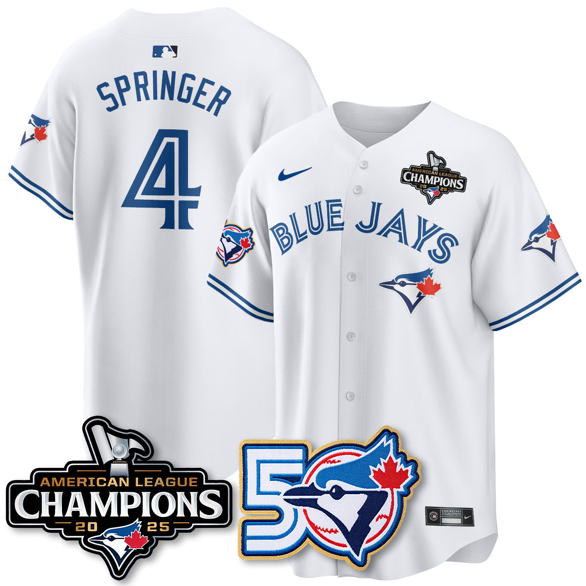 TOR 2025 American League Champions Vapor Limited Jersey - 50th Season - Stitched