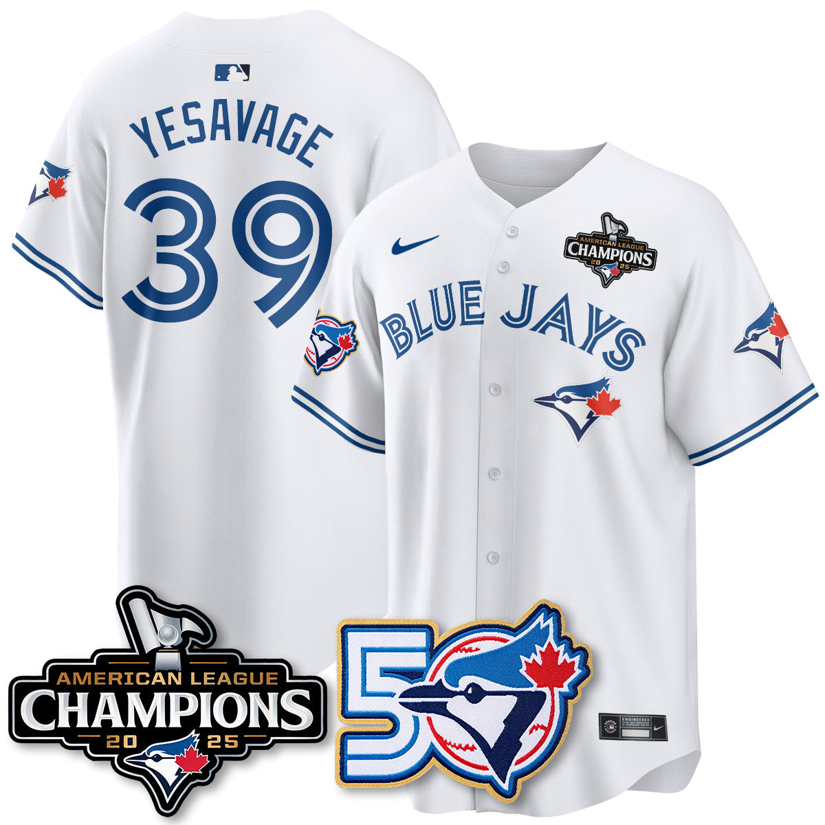 TOR 2025 American League Champions Vapor Limited Jersey - 50th Season - Stitched