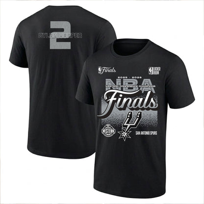 SAS 2026 Basketball  Western Conference Champions Printed T-Shirt V3
