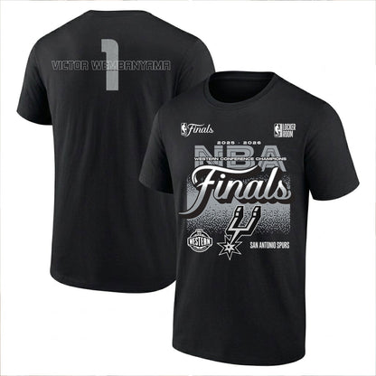 SAS 2026 Basketball  Western Conference Champions Printed T-Shirt V3