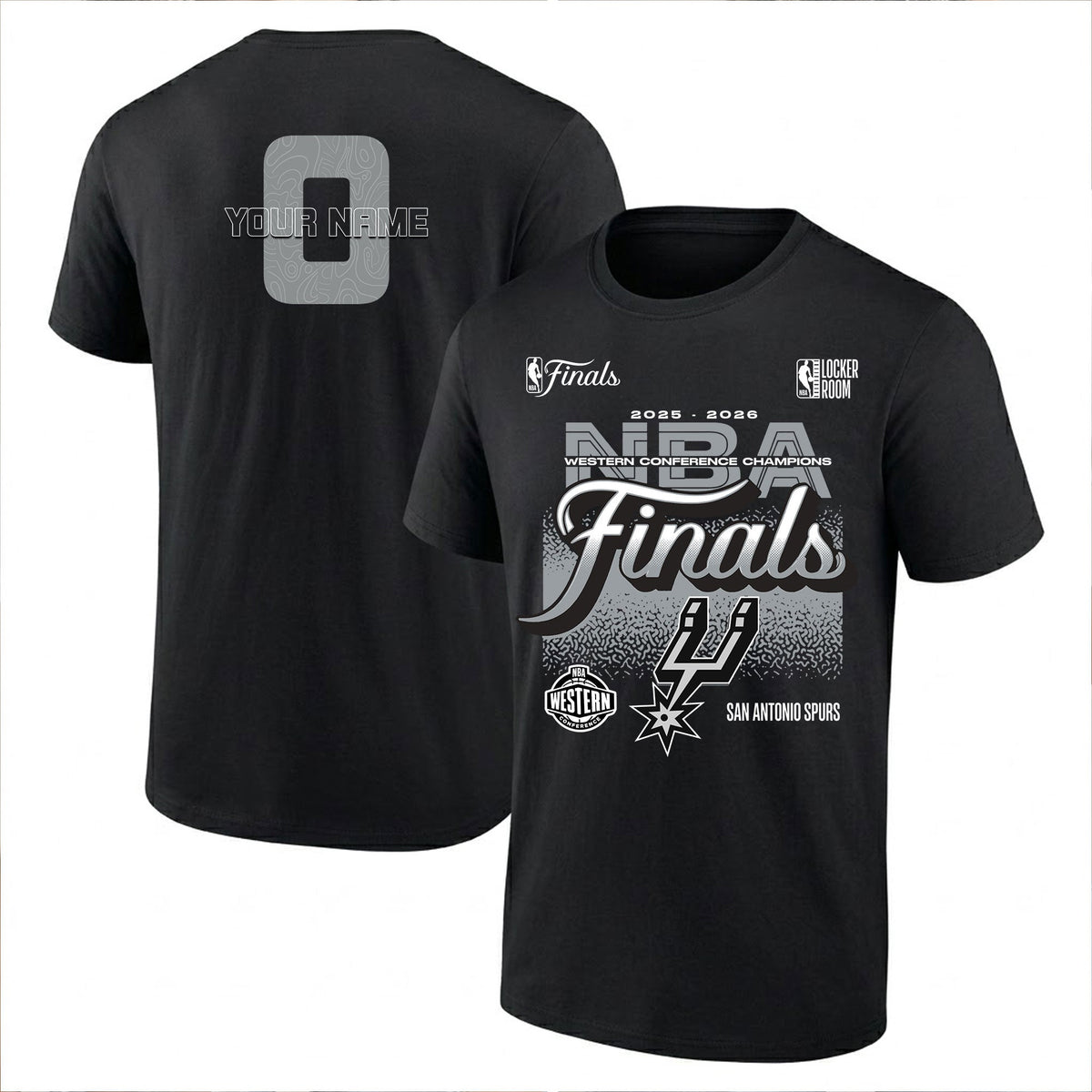 SAS 2026 Basketball  Western Conference Champions Custom Printed T-Shirt V3