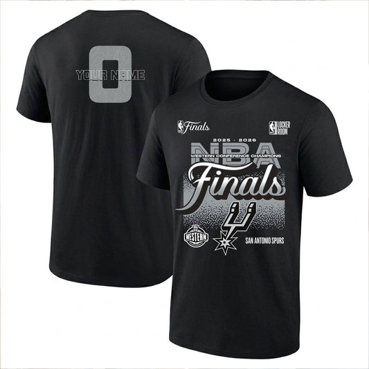 SAS 2026 Basketball  Western Conference Champions Custom Printed T-Shirt V3