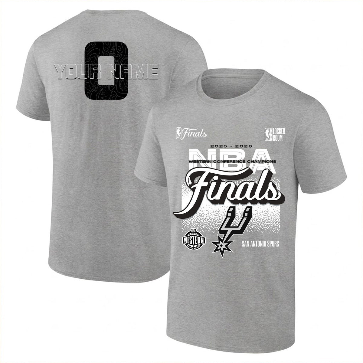 SAS 2026 Basketball  Western Conference Champions Custom Printed T-Shirt V3