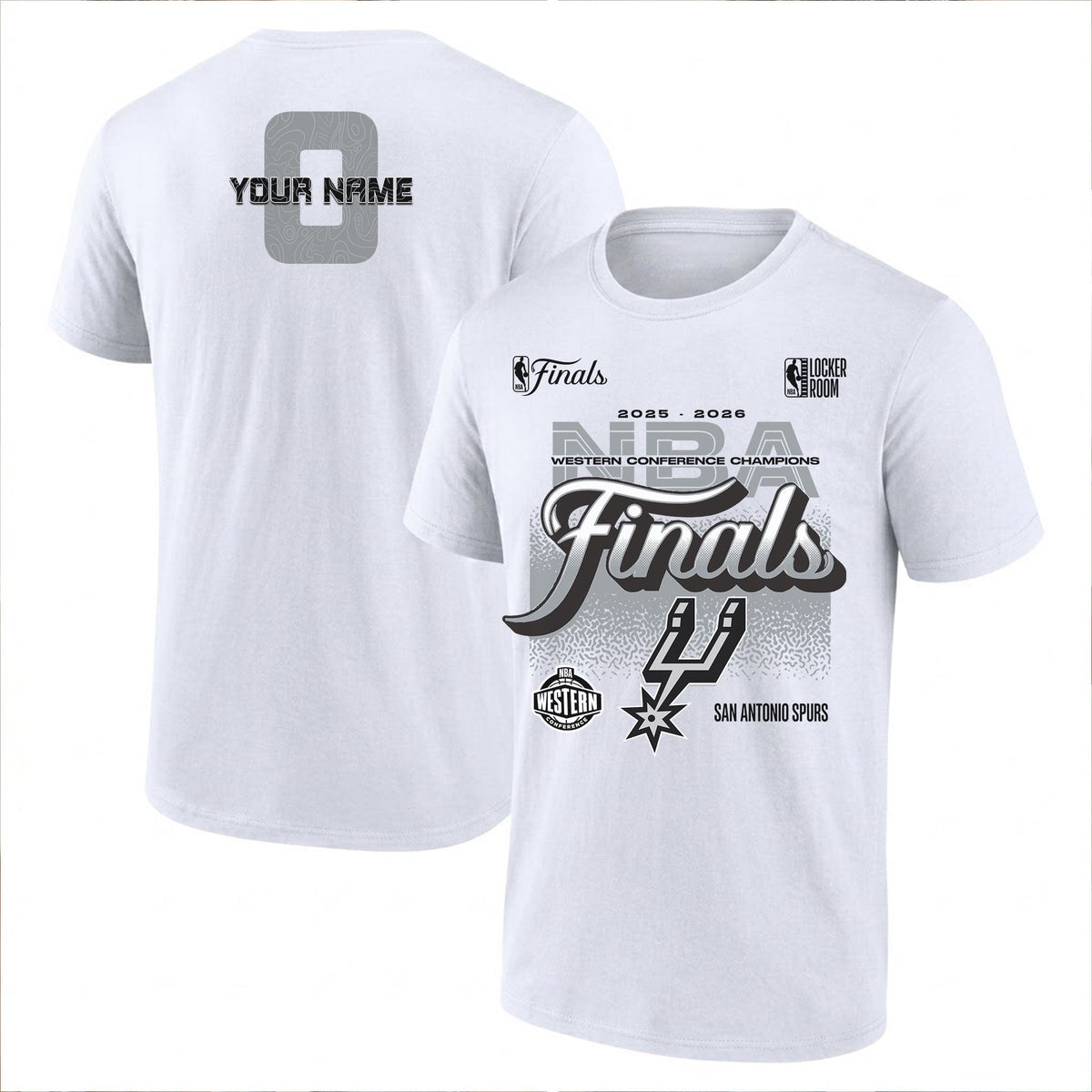 SAS 2026 Basketball  Western Conference Champions Custom Printed T-Shirt V3