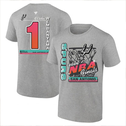 SAS 2026 Basketball  Western Conference Champions Printed T-Shirt V2