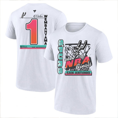 SAS 2026 Basketball  Western Conference Champions Printed T-Shirt V2