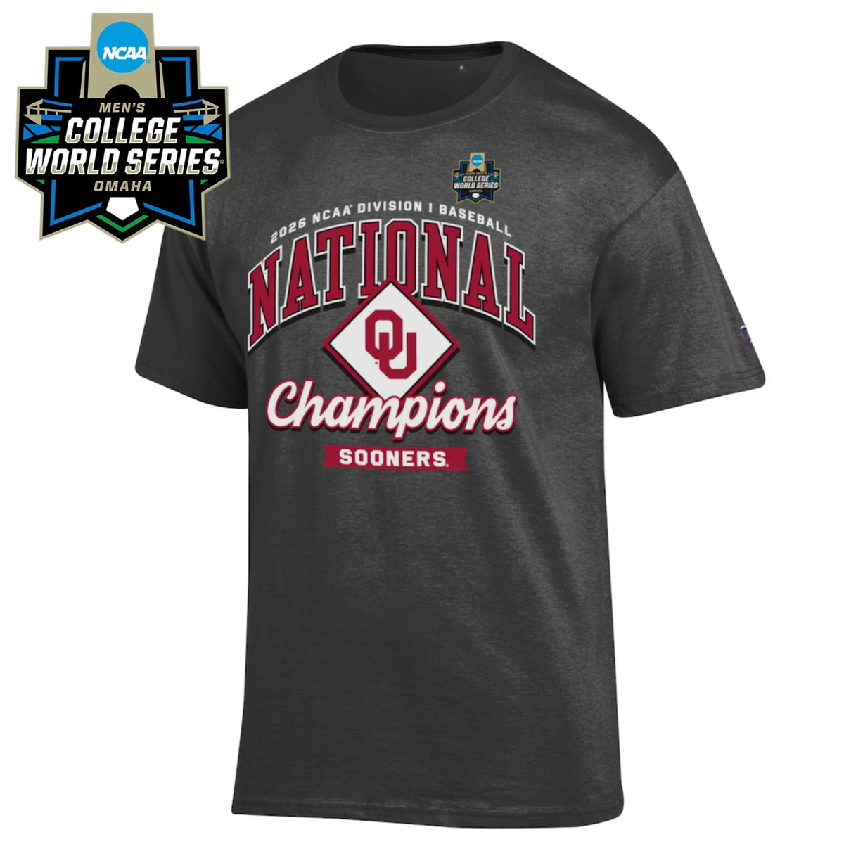 OU 2026 NCAA Men’s Baseball National Champions One Side T-Shirt V4