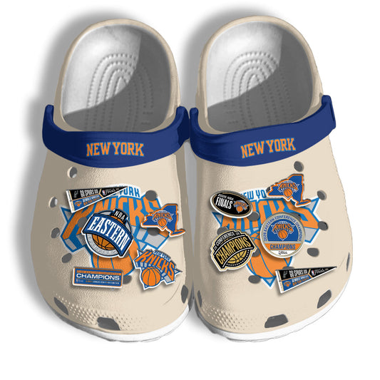 NYK 2026 Basketball  Finals Clogs Cream - Charms Gift Set