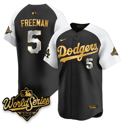 LAD 2025 World Series Gold Jersey - Stitched