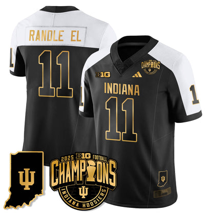 IND Vapor Limited Football Gold Jersey - Big 10 Champions - Stitched