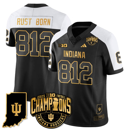 IND Vapor Limited Football Gold Jersey - Big 10 Champions - Stitched