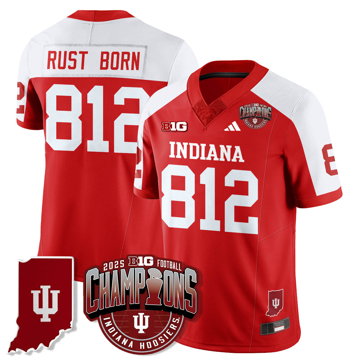 IND Vapor Limited Football Jersey - Big 10 Champions