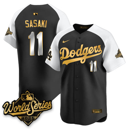 LAD 2025 World Series Gold Jersey - Stitched