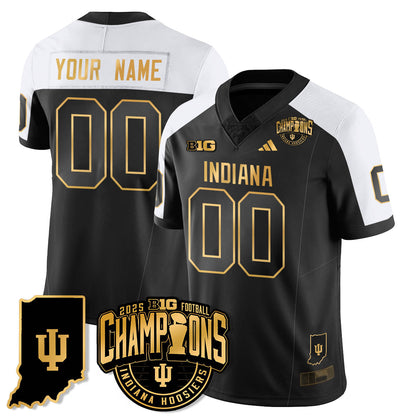 IND Vapor Limited Football Gold Custom Jersey - Big 10 Champions - Stitched