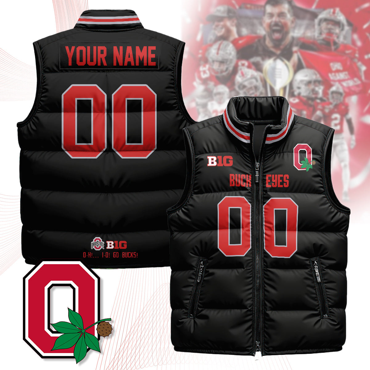 Personalized OSB Unisex Puffer Vest